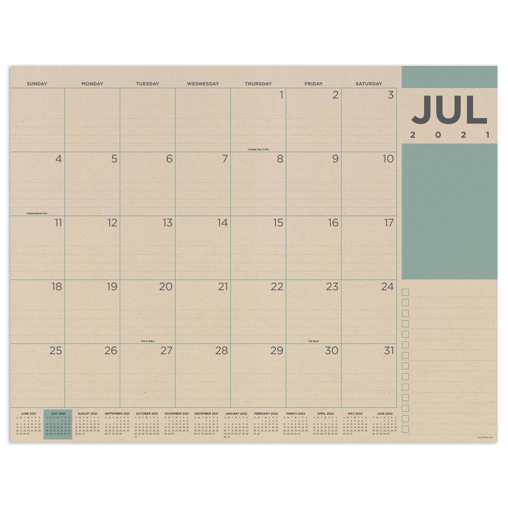 17 x 22 2020 Desktop Calendar Dual use as Desk 2020 Calendar or Wall Calendar 2020 Designed and Printed by Custom Design and Print in a Europe Ktaft Large Desk Calendar 2020 